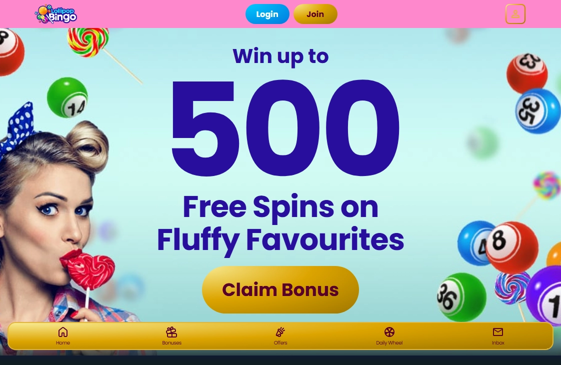 Lollipop Bingo Casino Desktop screenshot